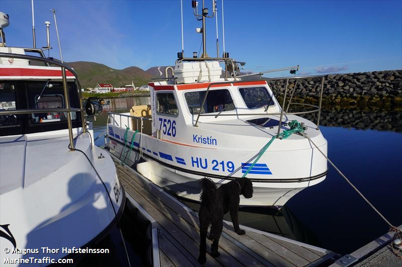 kristin hu 219 (Fishing vessel) - IMO , MMSI 251444640, Call Sign 7526 under the flag of Iceland
