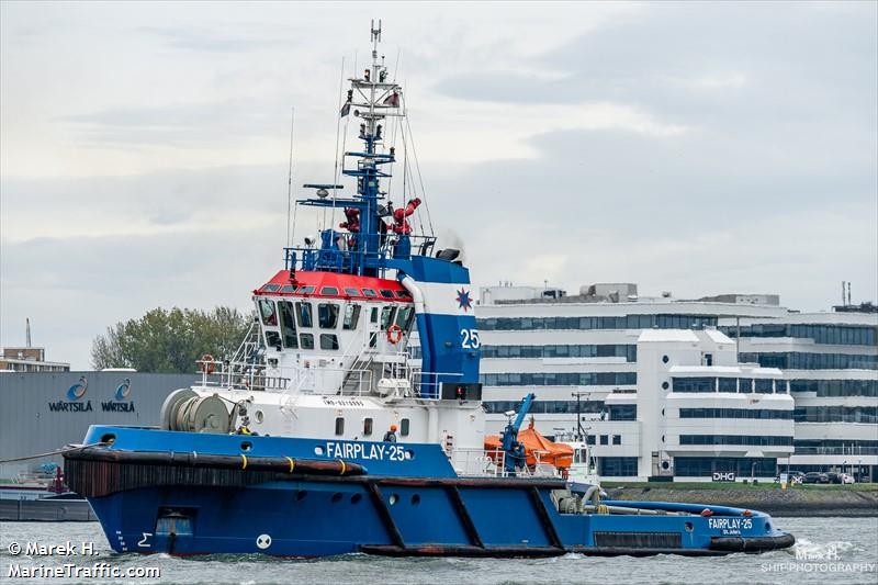 fairplay-25 (Tug) - IMO 9210995, MMSI 255915652, Call Sign CQ2110 under the flag of Madeira