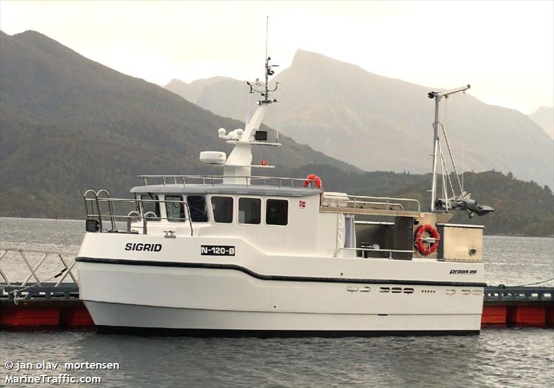 sigrid (Fishing vessel) - IMO , MMSI 259026890, Call Sign LF7673 under the flag of Norway