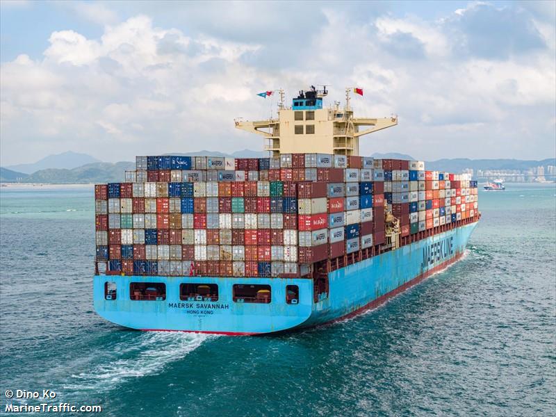 maersk savannah (Container Ship) - IMO 9352028, MMSI 477893200, Call Sign VRVN9 under the flag of Hong Kong