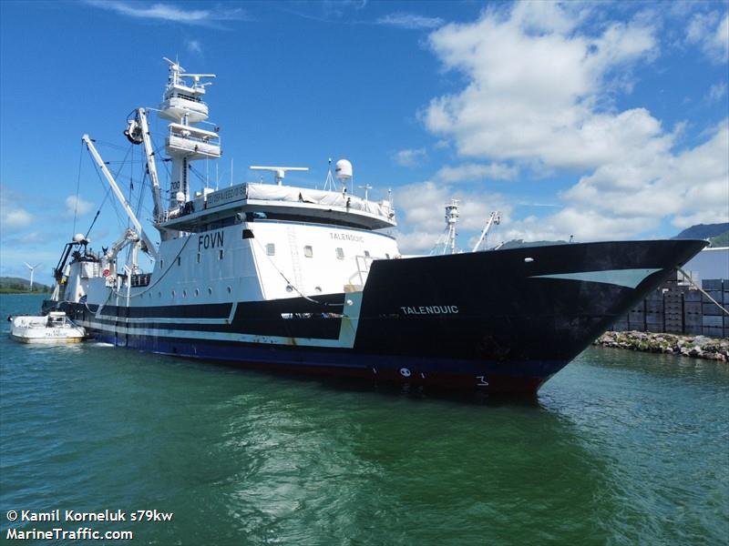 talenduic (Fishing Vessel) - IMO 8919465, MMSI 226240000, Call Sign FOVN under the flag of France