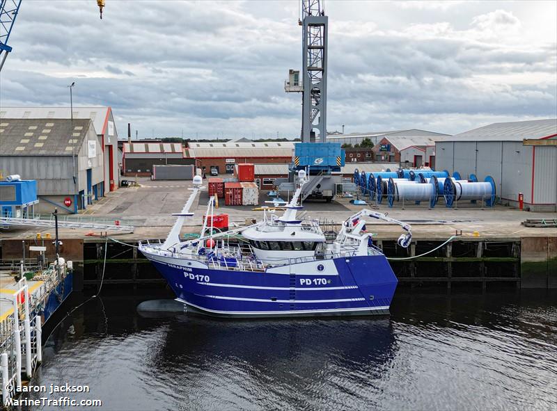 seraphim pd170 (Fishing vessel) - IMO , MMSI 232051042, Call Sign MOJT7 under the flag of United Kingdom (UK)