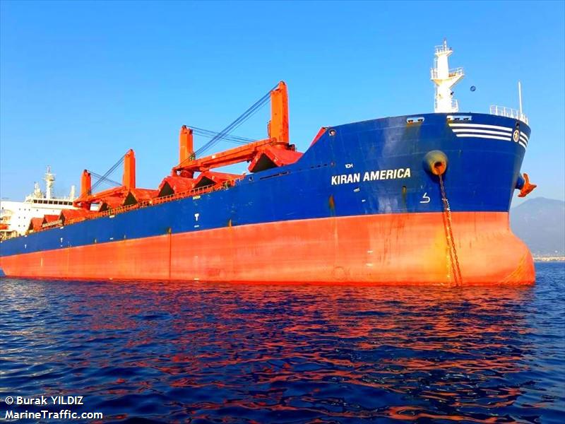 kiran america (Bulk Carrier) - IMO 9491264, MMSI 271051905, Call Sign TCA7777 under the flag of Turkey