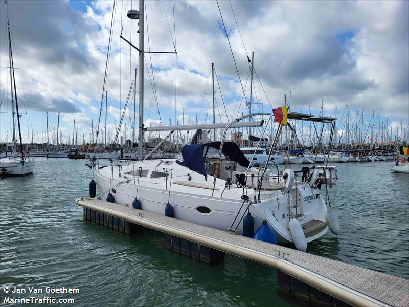 denora (Sailing vessel) - IMO , MMSI 205375070, Call Sign OQ3750 under the flag of Belgium