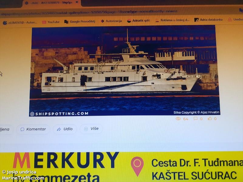 unije (Passenger Ship) - IMO 9289879, MMSI 238639740, Call Sign 9A8467 under the flag of Croatia