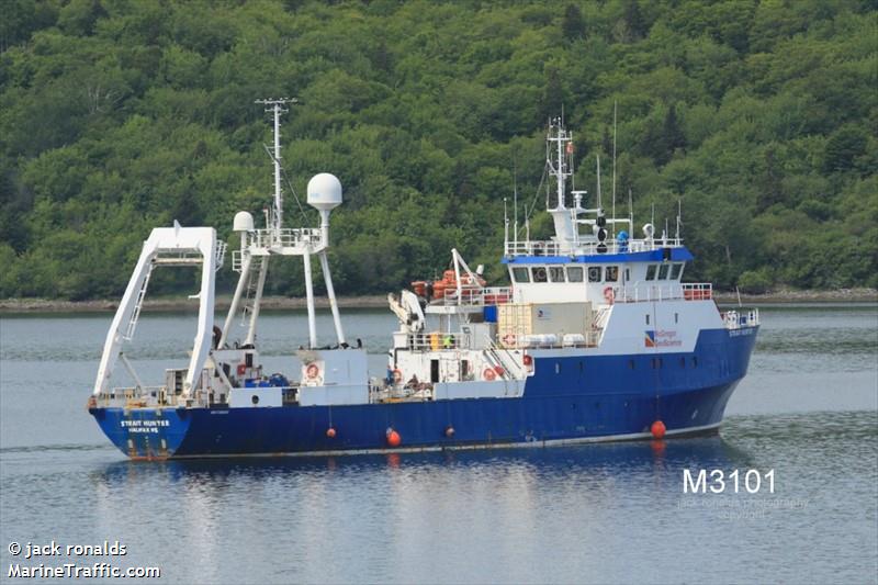 strait hunter (Research Vessel) - IMO 7208455, MMSI 316020186, Call Sign XJAW under the flag of Canada