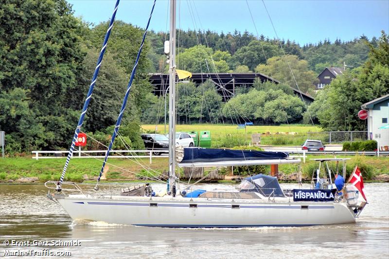 hispaniola (Sailing vessel) - IMO , MMSI 219021770, Call Sign XPE8052 under the flag of Denmark