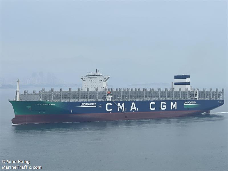 cma cgm cedrus (Container Ship) - IMO 9938121, MMSI 256615000, Call Sign 9HA5905 under the flag of Malta