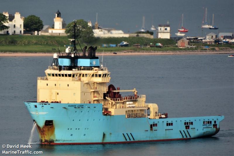 maersk laser (Offshore Tug/Supply Ship) - IMO 9455404, MMSI 220582000, Call Sign OUIC2 under the flag of Denmark