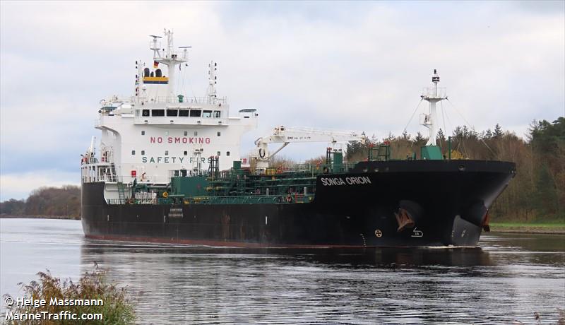 songa orion (Chemical/Oil Products Tanker) - IMO 9831024, MMSI 255915649, Call Sign V7A7360 under the flag of Madeira