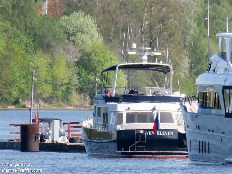seven eleven (Pleasure craft) - IMO , MMSI 273613020, Call Sign 7.11 under the flag of Russia