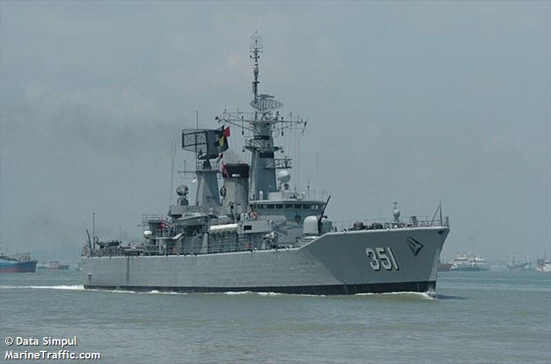 kri ahmad yani 351 (Military ops) - IMO , MMSI 525114004, Call Sign PLDL under the flag of Indonesia