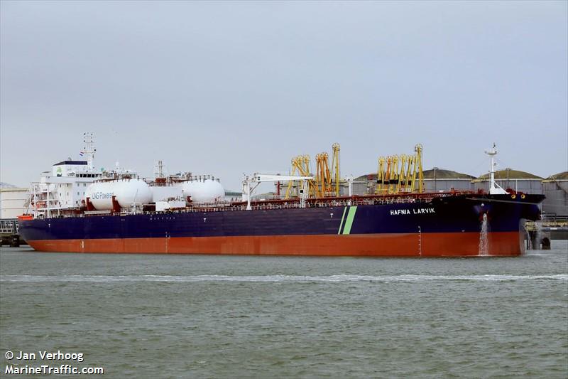 hafnia larvik (Crude Oil Tanker) - IMO 9946465, MMSI 563175400, Call Sign 9V8367 under the flag of Singapore