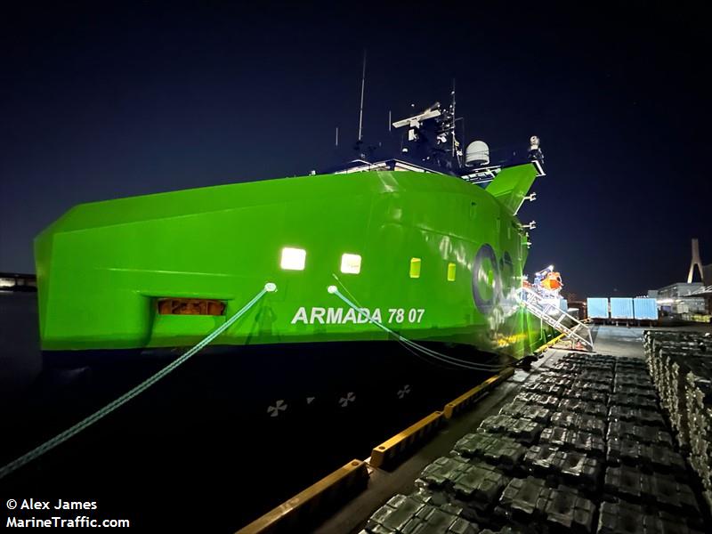 armada 78 07 (Offshore Support Vessel) - IMO 9924302, MMSI 563199100, Call Sign 9V8704 under the flag of Singapore