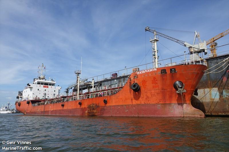 patarawin (Oil Products Tanker) - IMO 8360559, MMSI 567073100, Call Sign HSB8750 under the flag of Thailand