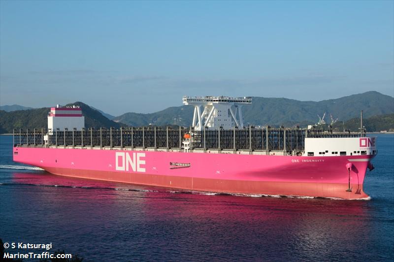 one ingenuity (Container Ship) - IMO 9933016, MMSI 636023290, Call Sign 5LMZ3 under the flag of Liberia