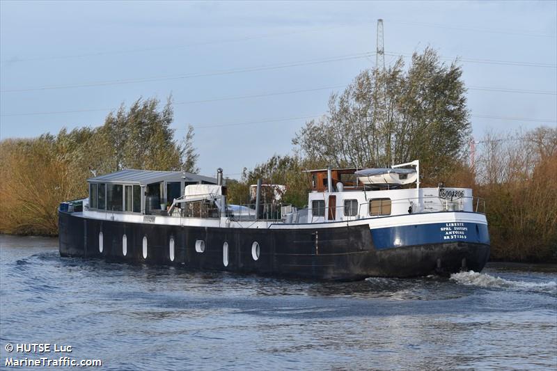 liberte (Pleasure craft) - IMO , MMSI 205656830, Call Sign OP6568 under the flag of Belgium