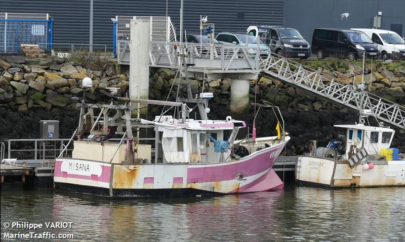 misana (Fishing vessel) - IMO , MMSI 227666870, Call Sign FGE8264 under the flag of France