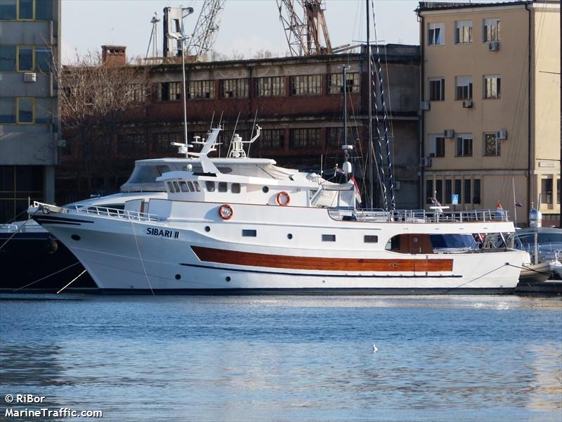 sibari ii (Pleasure craft) - IMO , MMSI 238634140, Call Sign 9AA9917 under the flag of Croatia