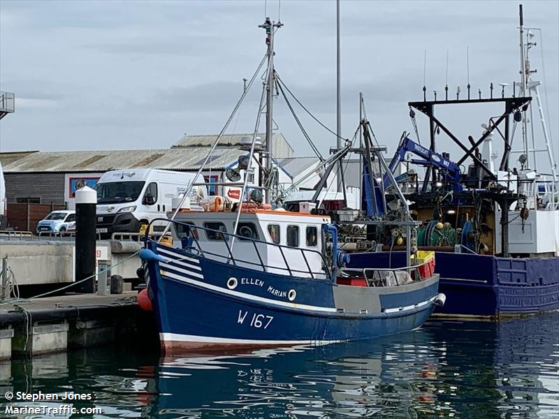 ellen marian w167 (Fishing vessel) - IMO , MMSI 250003937 under the flag of Ireland