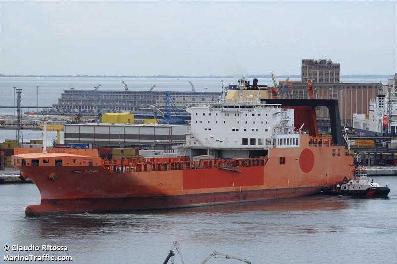 jolly titanio (Ro-Ro Cargo Ship) - IMO 9547219, MMSI 255915670, Call Sign CQ2128 under the flag of Madeira