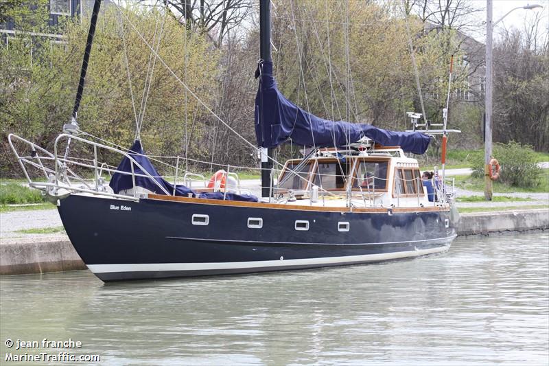 blue eden (Sailing vessel) - IMO , MMSI 316005795, Call Sign CFN4112 under the flag of Canada