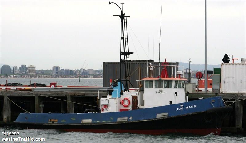 joe mann (Tug) - IMO , MMSI 503691200 under the flag of Australia