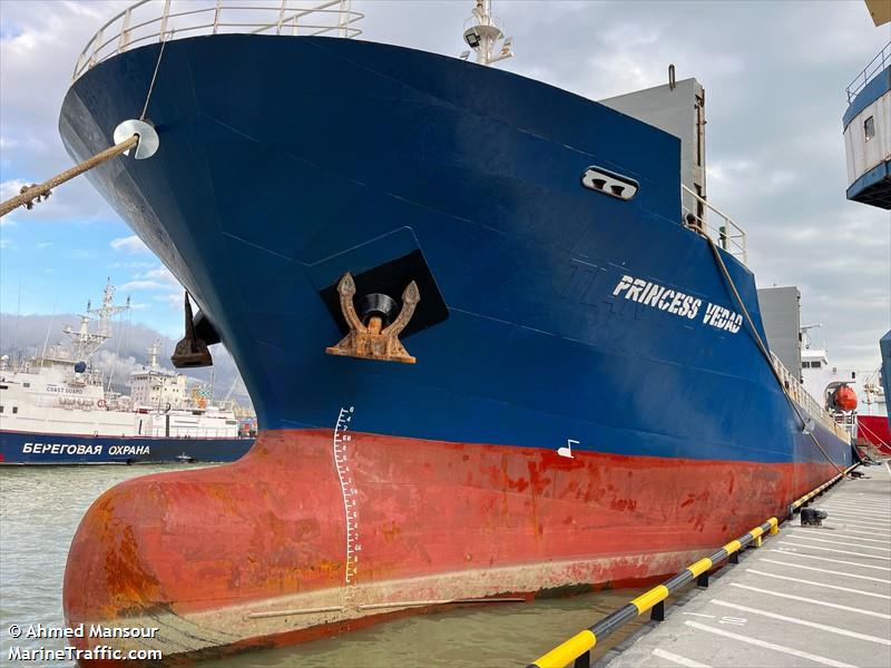 princess vedad (General Cargo Ship) - IMO 9546265, MMSI 677084300, Call Sign 5IM943 under the flag of Tanzania