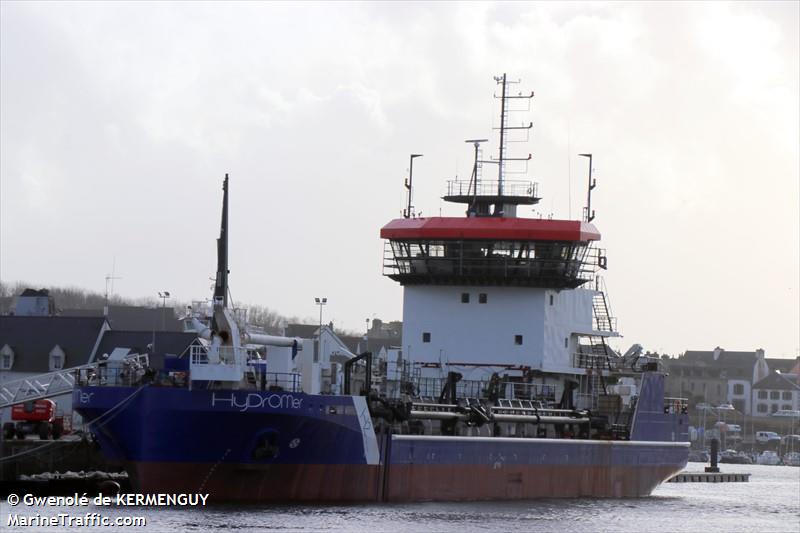 hydromer (Hopper Dredger) - IMO 9975260, MMSI 228452900, Call Sign FMXJ under the flag of France