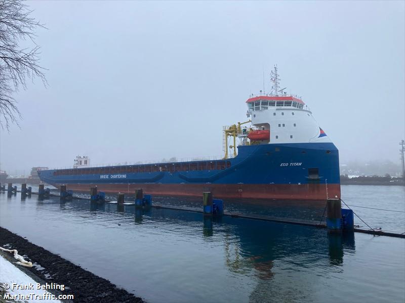 eco titan (General Cargo Ship) - IMO 9933793, MMSI 255915598, Call Sign CQ2056 under the flag of Madeira