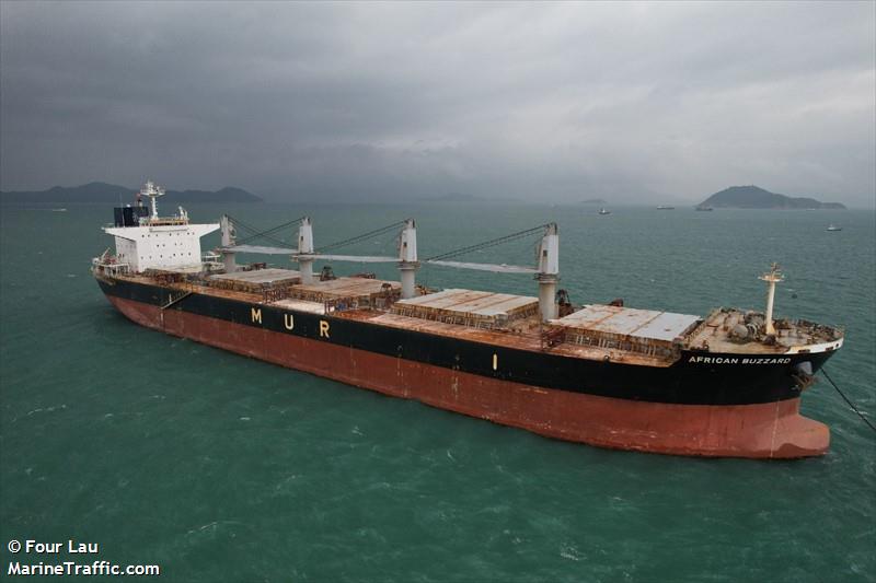 african buzzard (Bulk Carrier) - IMO 9720225, MMSI 311001292, Call Sign C6GN2 under the flag of Bahamas