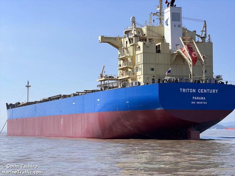 triton century (Bulk Carrier) - IMO 9805702, MMSI 352003115, Call Sign 3E5999 under the flag of Panama