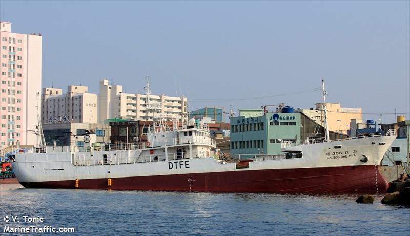 306 daeh00 (Fishing Vessel) - IMO 8709054, MMSI 441038000, Call Sign DTFE under the flag of Korea