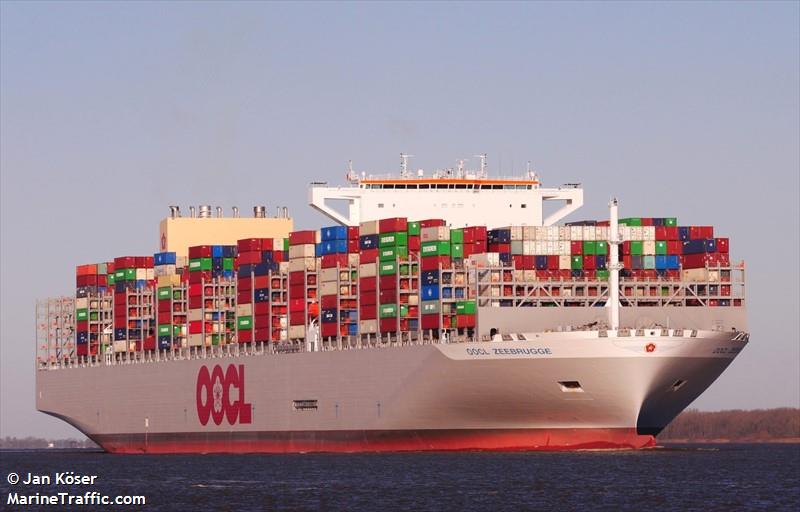 oocl zeebrugge (Container Ship) - IMO 9908140, MMSI 477895500, Call Sign VRVR2 under the flag of Hong Kong