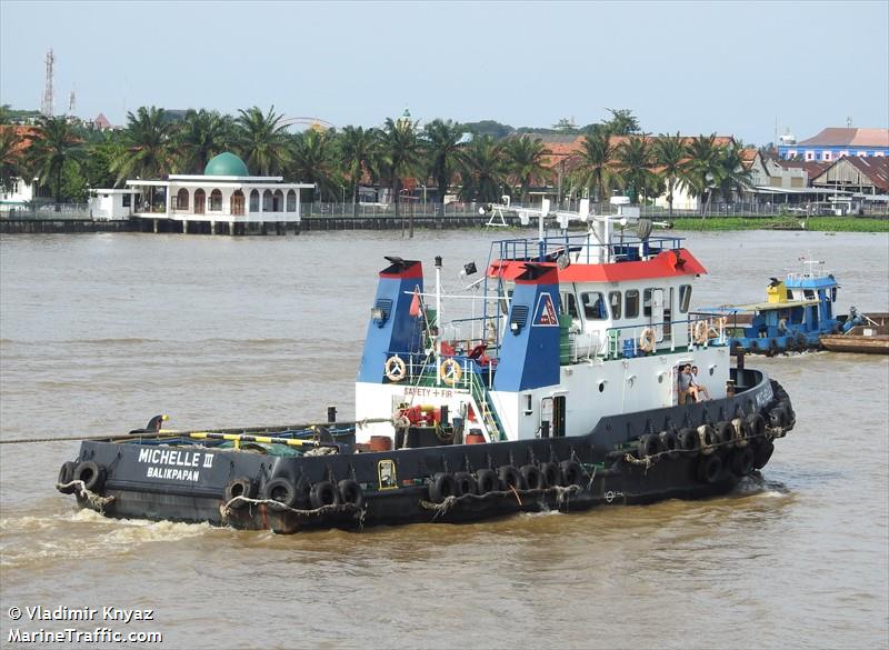 tb michelle iii (Tug) - IMO , MMSI 525022062, Call Sign YDA6898 under the flag of Indonesia