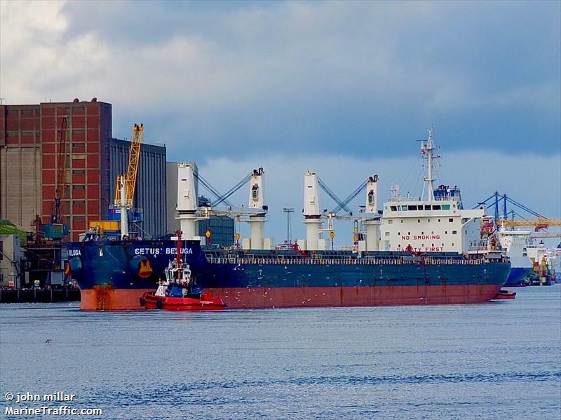 cetus beluga (Bulk Carrier) - IMO 9670743, MMSI 538010820, Call Sign V7A7469 under the flag of Marshall Islands