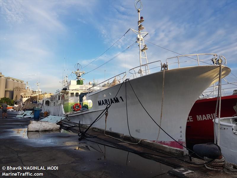 mariam 1 (Fishing vessel) - IMO , MMSI 645498000, Call Sign 3B2179 under the flag of Mauritius