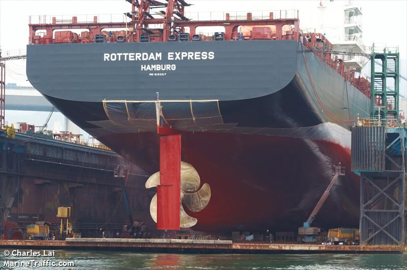 rotterdam express (Container Ship) - IMO 9193317, MMSI 211335760, Call Sign DMRX under the flag of Germany