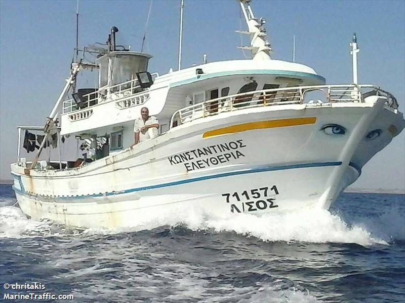 kostantinos elefther (Fishing vessel) - IMO , MMSI 212446000, Call Sign 5BLJ3 under the flag of Cyprus