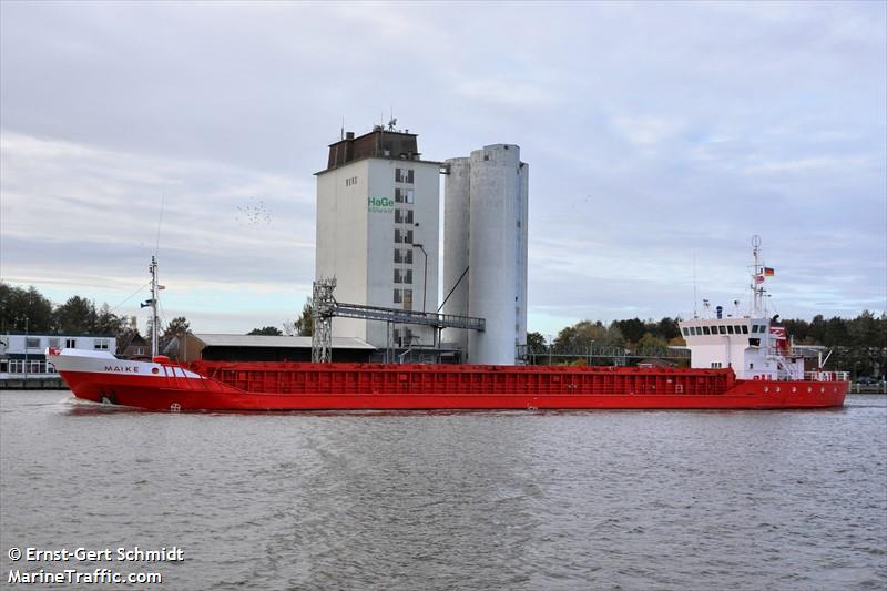 maike (General Cargo Ship) - IMO 8905115, MMSI 218176000, Call Sign DJLS under the flag of Germany