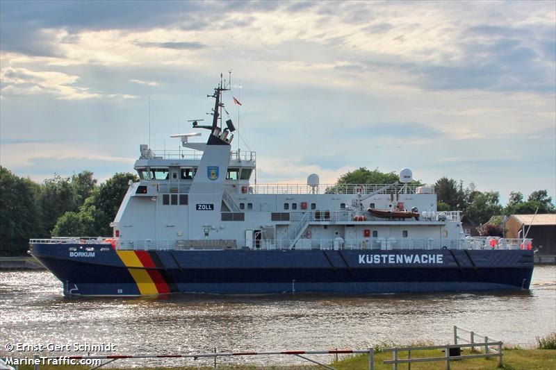 borkum (Patrol Vessel) - IMO 9500376, MMSI 218346000, Call Sign DBHD under the flag of Germany