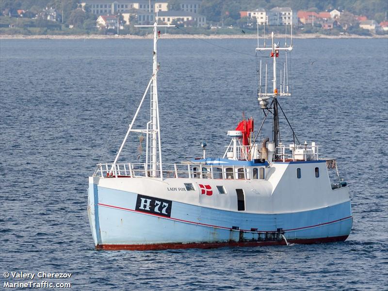 h77 lady fox (Fishing vessel) - IMO , MMSI 219004203, Call Sign XP4462 under the flag of Denmark
