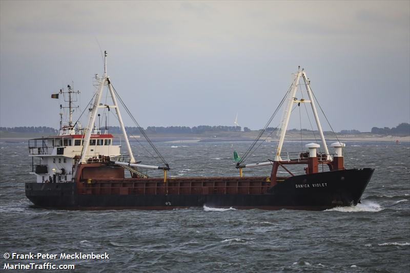 danica violet (General Cargo Ship) - IMO 8503967, MMSI 219191000, Call Sign OXDN 2 under the flag of Denmark