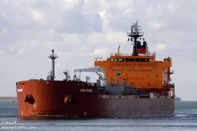 torm tevere (Chemical/Oil Products Tanker) - IMO 9302126, MMSI 220556000, Call Sign OYMY2 under the flag of Denmark