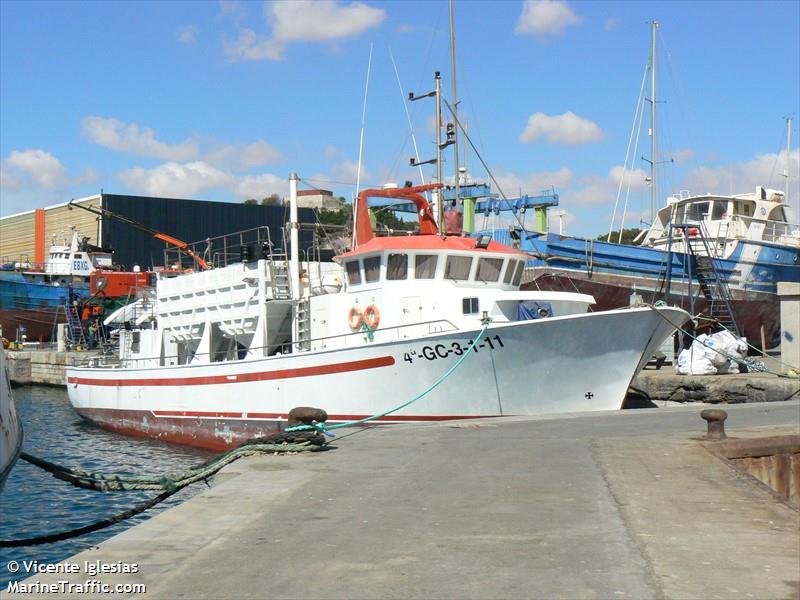 yaiza octavo (Fishing Vessel) - IMO 8785319, MMSI 225941860, Call Sign EAUG under the flag of Spain