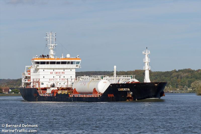 lamentin (LPG Tanker) - IMO 9377054, MMSI 228330900, Call Sign FNKJ under the flag of France