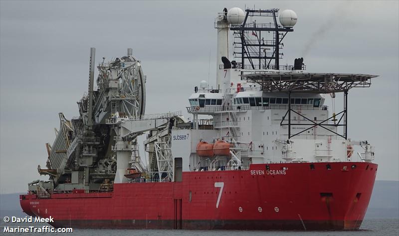 seven oceans (Pipe Layer) - IMO 9358826, MMSI 235053116, Call Sign MQND3 under the flag of United Kingdom (UK)