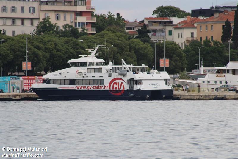 antonija (Passenger Ship) - IMO 9259434, MMSI 238491440, Call Sign 9A4868 under the flag of Croatia