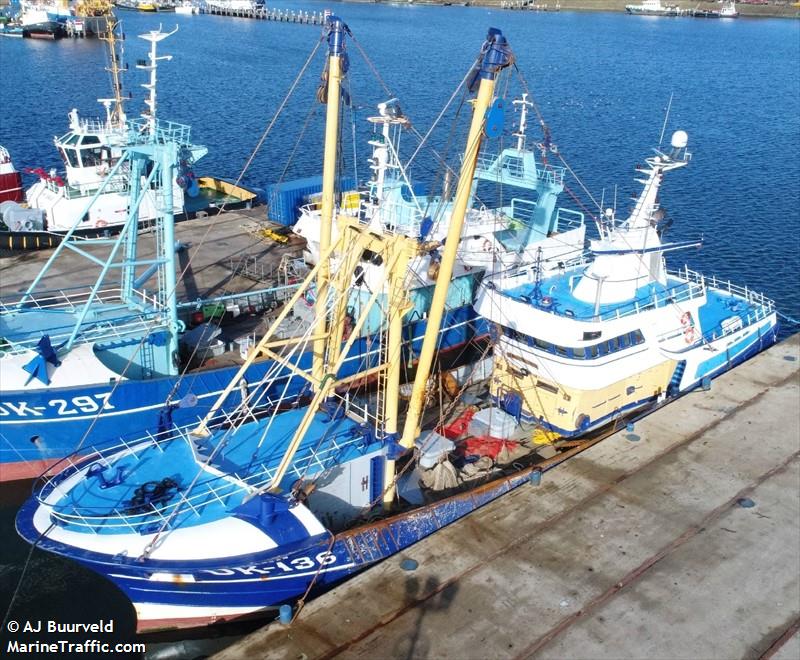 drakkar uk136 (Fishing Vessel) - IMO 8740797, MMSI 244150372, Call Sign PBJS under the flag of Netherlands