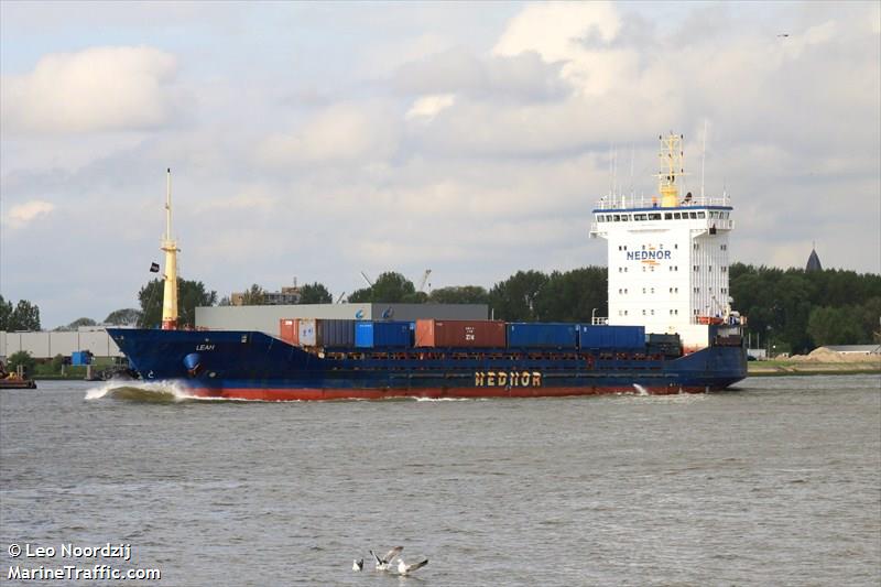 leah (General Cargo Ship) - IMO 9113202, MMSI 246814000, Call Sign PCME under the flag of Netherlands